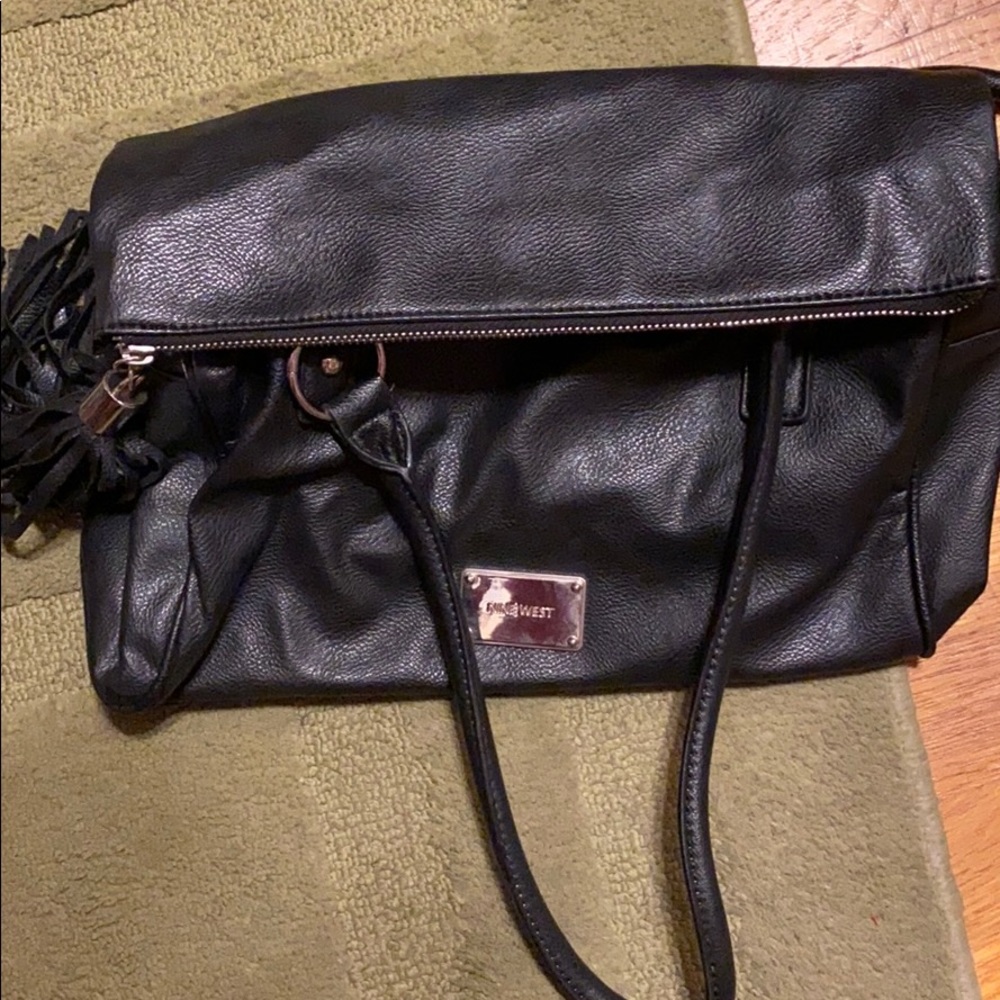 Nine West // Vegan Leather Purse with tassel dangler
